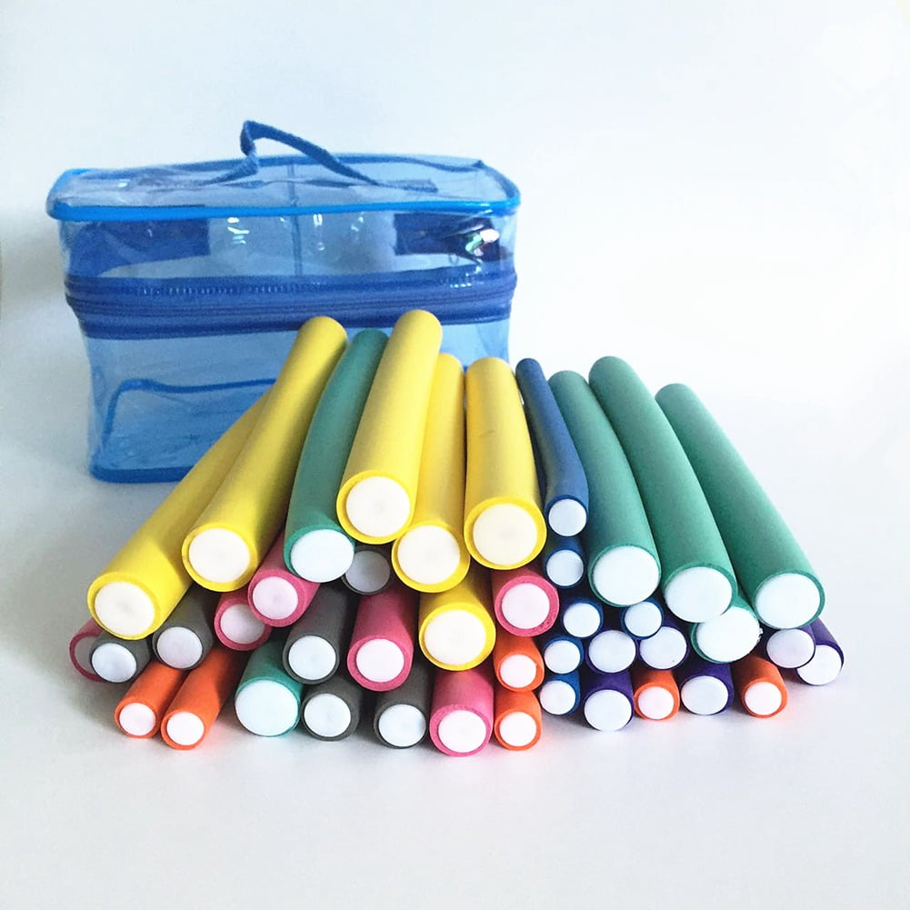 42-pack 7' Flexible Curling Rods,Hair rollers, Hair Curler Rods