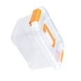 thumbnail image 1 of Plastic Storage Box,Portable Lightweight Design Plastic Storage Bins with Secure Lid Stackable Storage Container Bin Transparent Storage Container for Home and Office, 1 of 7