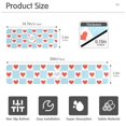 thumbnail image 3 of Yayeee Faucet Mat for Kitchen Sink 30" Diatomite Long Splash Guard Pad, Light Blue Checkered Heart, 3 of 7