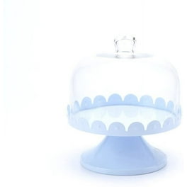 The Pioneer Woman Timeless Beauty 10 inch Cake Stand with Glass Cover Mint Green Walmart