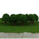 thumbnail image 3 of 150 Piezas Modelos De árboles 1: 400-500 Z Para Juguetes strucción De Ferroviaria Diorama Macarena Disposición de Mini Green Trees, 3 of 8