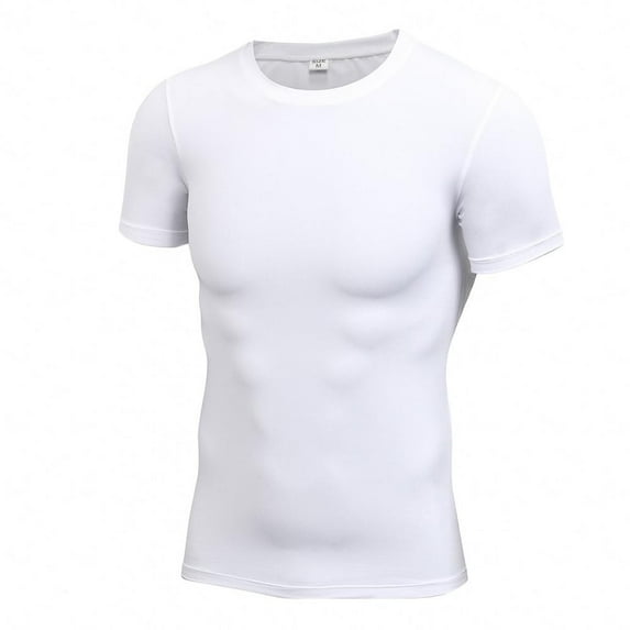 Men Compression O-Neck Long Sleeve Tight T-Shirts Quick-Dry Sweat Absorption Fitness Base Layer Tops M-XL