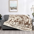 thumbnail image 2 of Fotbe Western Desert Cowboys2 Manta de Franela con Estampado, Manta Ultrasuave para Cama, Sofá, Auto, Hipoalergénica y Antibolitas-80"x60", 2 of 6