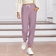 thumbnail image 2 of Maean Womens Lounge Pants Elastic Waist Comfy Loose Causal Bottoms Soft Stretchy Sleepwear Pajamas Striped Pant, 2 of 6