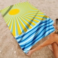 thumbnail image 7 of EUDIDV Absorbent Fine Fiber Double-sided Velvet Beach Towel With Drying And Water Absorption Digital Printing Sun Protection Shawl Swimming Bath Towel Quick Dry, 7 of 7