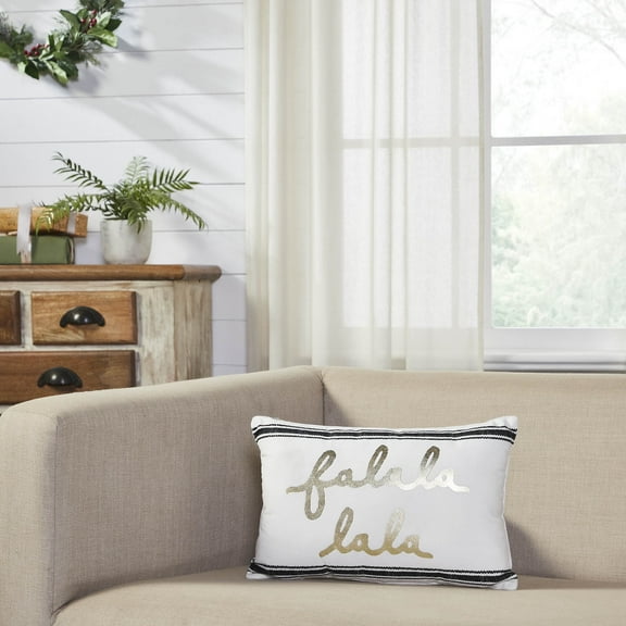 VHC Brands Wintergleam FA La La Pillow 10x15