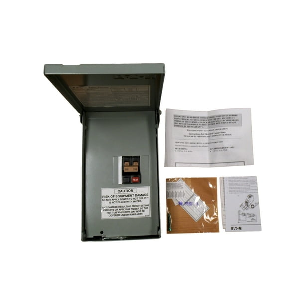 Eaton & Watkins 301758 230V 50 Amp Subpanel 4 Circuit Breaker Box