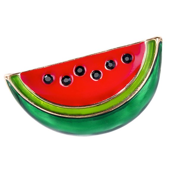 Promotion!Nueva moda creativa de verano refrescante fruta sandía Linda pequeña insignia traje bolsa Accesorios