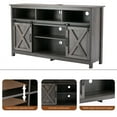 thumbnail image 6 of ANPOO Farmhouse TV Stand for 65 inch TVs, Rustic Entertainment Center TV Cabinet Stands with Power Outlets and LED lights, 6 of 8