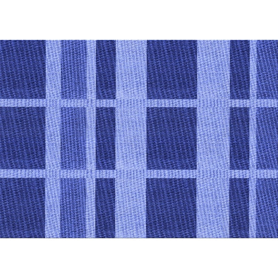 Ahgly Company Indoor Rectangle Patterned Sky Blue Dress Blue Area Rugs, 6' x 9'