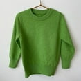 thumbnail image 5 of Kiijoy Toddler Boys Casual Sweater Unisex Solid Color Crew Neck Pullover Top, Sizes 3-4, 5 of 5