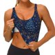 thumbnail image 3 of Balery Christmas Tree Sujetadores deportivos con espalda cruzada para mujer, acolchados, sin costuras, de alto impacto, ideales para yoga, gimnasio, entrenamiento y fitness.-Small, 3 of 8