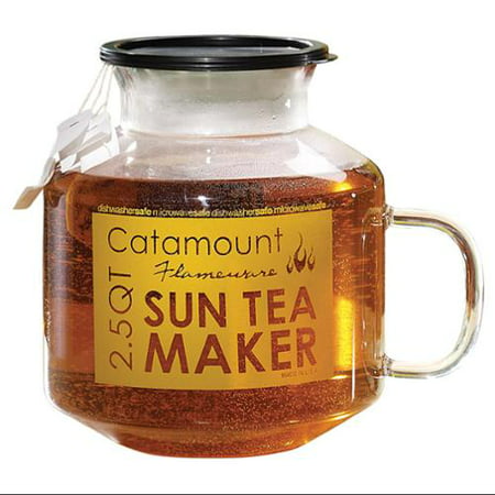 Microwave Sun Tea Maker, Glass, 2.5 Quart, Dishwasher and Microwave (Best Tea Maker Machine)