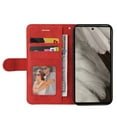 thumbnail image 4 of Allytech Google Pixel 7A Wallet Case with Cards Holder, Vintage PU Leather Flip Folio Stand Shockproof Anti-Scratch Slim Fit Cover for Google Pixel 7A - Red, 4 of 7