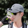 thumbnail image 5 of BingTong Mesh Baseball Cap With Built-in Cooling Fan,USB Rechargeable & Solar Powered Wide Brim Sun Hat,Breathable Outdoor Cooling Hat For Fishing,Hiking,Camping,Gardening Dark Gray, 5 of 5