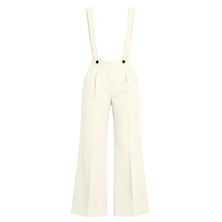 Womens Yoga Pants with Pockets Women's Suspender Wide Leg Pants