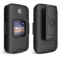 thumbnail image 4 of Case with Belt Clip for Alcatel Smartflip/Alcatel Go Flip 3, Snap On Cover with Rotating Belt Clip Holster Combo Compatible with Smartflip AT&T Cricket Wireless, Go Flip 3 Metro PCS T-Mobile, 4 of 9