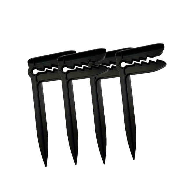 4 pinzas de anclaje para toallas de playa al aire libre, resistentes para sujetar mantas de picnic en vacaciones. negro