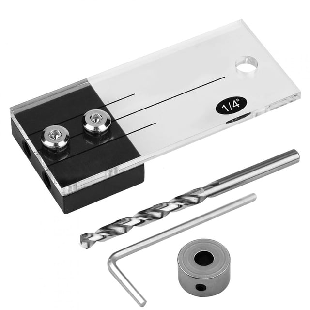 Dowel Hole Drilling Guide,Pocket Hole Jig Step Hole Jig Locator Hole Locator Proven Performance