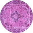 thumbnail image 1 of Ahgly Company Indoor Round Persian Purple Traditional Area Rugs, 7' Round, 1 of 4