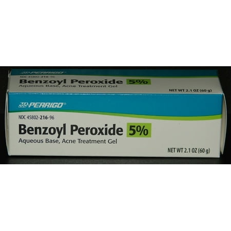 Perrigo 5% Benzoyl Peroxide Acne Treatment Gel, 2.1 Oz.