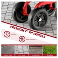 thumbnail image 5 of Garden Seat with Wheels, Heavy-Duty Utility Stool Cart with Adjustable 11"-16" Height & 360° Rotatable, Rolling Garden Cart with Seat for Lawn Planting, Yard Work, Patio Gardening (Red), 5 of 6