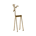 thumbnail image 2 of Golden Reindeer Statues, 10Inch Christmas Gold Deer Figurine, for Christmas Decorations, Mantel Fireplace Living Room Bedroom Home Decor, 2 of 6