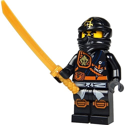 LEGO Ninjago Minifigura - Tunica Cole Zukin (Ninja Negro) co LEGO LEGO