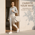 thumbnail image 3 of Women’s Tennis Tote Bag – 3-in-1 Crossbody Tennis Bag for 2 Rackets w/ Shoe Compartment & Wet Bag, Gym & Pickleball, 3 of 9