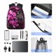 thumbnail image 4 of Easygdp Pink Blossoms Butterfly Mochila Casual para Portátil, Mochila para Escuela, Viajes, Negocios, 4 of 6