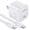 White PD20W 1PACK, variant on USB C Block,AILKIN PD 25W C Type USB C Charger Block with Type C Usb C Charging Cables 6ft USB Wall Charger Plug Phone Fast Charger Adapter for Android iPhone 15 Charger Block Usb C,White
