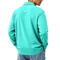 thumbnail image 5 of Breeze Polo Shirts for Men Long Sleeve Henley Button T Shirts Causal Loose Lightweight Breathable Tees, L, 5 of 9