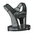 thumbnail image 3 of Chaleco para correr con soporte para teléfono, reflectante, para adultos, ligero y alto Negro, 3 of 9