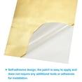 thumbnail image 4 of Unique Bargains Down Jacket Repair Patch 4' x 8', 2 Pack Self Adhesive Nylon Fabric Patch, Golden, 4 of 5