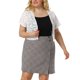 thumbnail image 2 of Women's Plus Size Shrug Cardigan Lace Allover Open Front Short Sleeve Crop Bolero Jacket White 4X, 2 of 7
