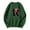 Dark Green, variant on Women Valentine's Day Fashion Casual Print Long Sleeve Hoodie Loose Round Neck Hoodie Dresses Elderly Casual Sweatsuit Casual Shirt Cute Fashion Top Ladies Zip Sweater Hot Sweatshirt for Women Homage