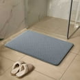 thumbnail image 4 of sruoe Bath Mat Rugs, Bath Mats for Bathroom Floor, Extra Absorbent Quick Dry Bathroom Mats, Washable Bath Rugs and Mats, Bath Carpet for Shower, Polyester, Dark Grey, 4 of 6