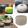thumbnail image 6 of COVERS&ALL Round Ottoman Cover, 12 Oz PVC Waterproof, UV & Weather Resistant Patio Garden Furniture Stool Protector Indoor Outdoor Use with Air Vents & Drawstrings (34" Diameter x 22" H, Beige), 6 of 6