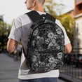 thumbnail image 6 of Pofeuu Black Cats In A Garden Print Laptop Backpack Travel Canvas Backpack for School Lightweight and Comfortable Backpack College Backpack Schoolbag, 6 of 6