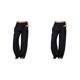 thumbnail image 1 of Qarigey Pantalones sueltos para mujer para un diario cómodo y moderno Pantalones casuales para mujer Pantalones rectos Pantalones de Negro SG 2piezas, 1 of 6