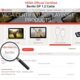 thumbnail image 2 of Cable BENFEI DisplayPort a DisplayPort 4,5 m 4K @60Hz negro, 2 of 8