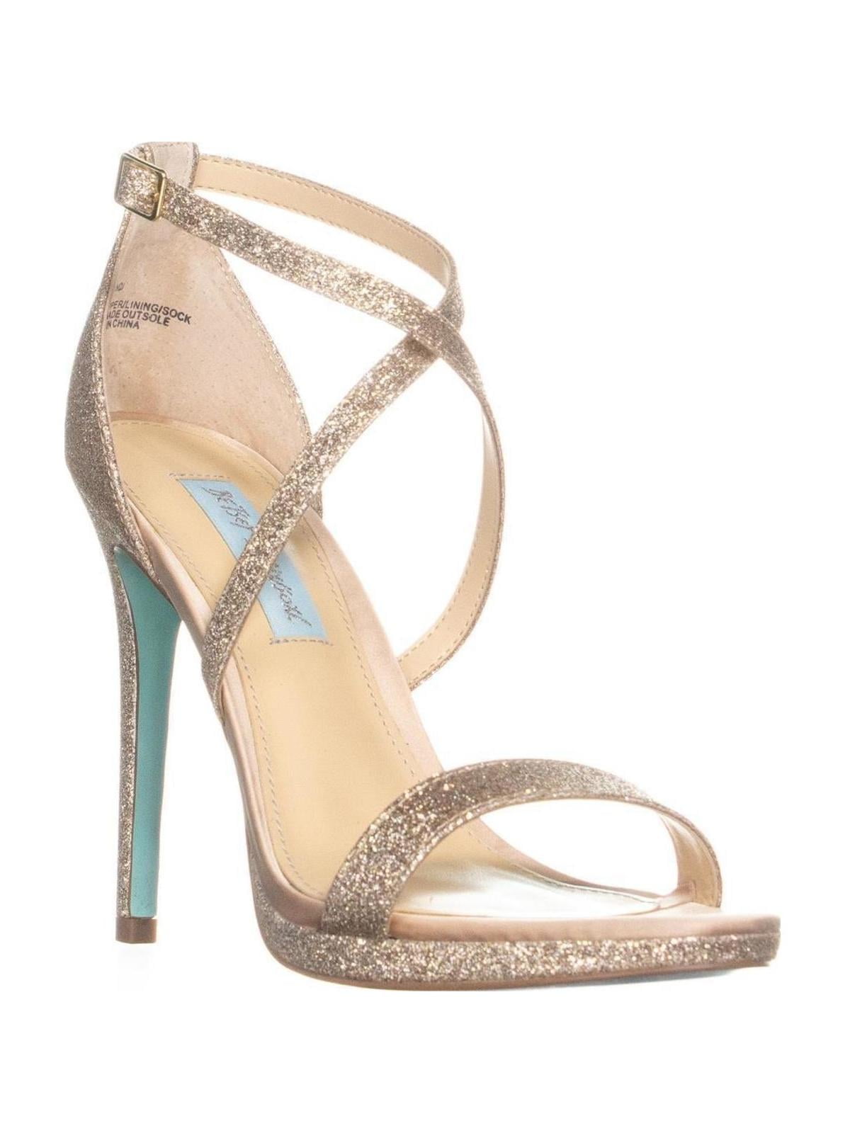 blue by betsey johnson andi evening sandals