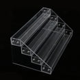thumbnail image 4 of Soportes acrílicos escalonados Soporte organizador transparente Soporte de exhibición con gradas Cuatro niveles perfke Soportes de acrílico, 4 of 9