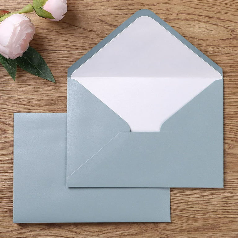 Colorful Envelopes with Blank Flat White Cards 5 x 7 Assorted Colors 105  Pack Card Making Supplies for Birthday, Graduation, Baby Shower