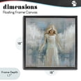 thumbnail image 4 of Stupell Industries Victorian Ethereal Peace Angel Black Floating Frame Canvas Art, 18 x 18, by Linda Sperruzzi, 4 of 8