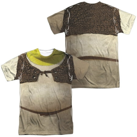 Shrek - Costume (Front/Back Print) - Short Sleeve Shirt - Medium