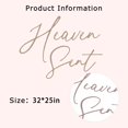 thumbnail image 3 of Eurteka Heaven Sent Decal - Baby Shower Decorations, Gender Reveal Party Balloon Arch Sign, Heaven Theme Birthday Party Supplies (Heaven Sent Decal Brown), 3 of 7