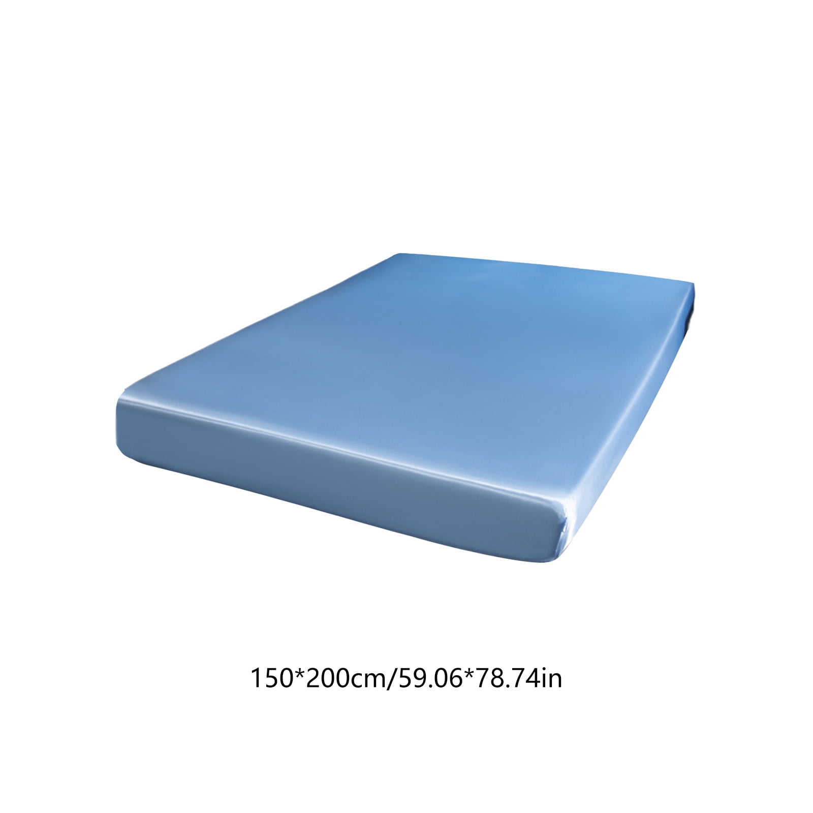 Fitted Sheet 78.74 x 59.05 Inch Stretch Bed Sheet Ice Silk Feel Mattress Cover Smooth Soft Cooling Bedding Protector for Bedroom Hotel Guest Room Sofa Couch Cover Home Sleep Mattress Topper Cover