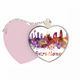 thumbnail image 1 of Barcelona España Ciudad acuarela Bolsa de viaje Mirror maquillaje corazón rosa, 1 of 4
