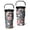 Colorful Vintage Flowers, variant on 20 Oz Tumbler Colorful Small Broken Flowers Tumbler with Lid and Straw, Birthday Gift Cup for Friend Women Men Coffee Travel Mug Thanksgiving Day Halloween Christmas Gift Water Bottle